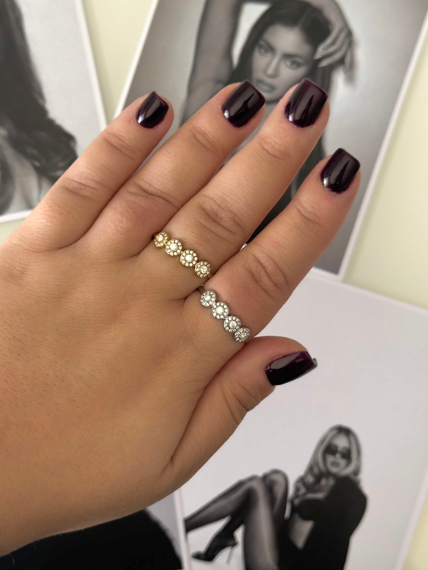 ⚪️ glam ring