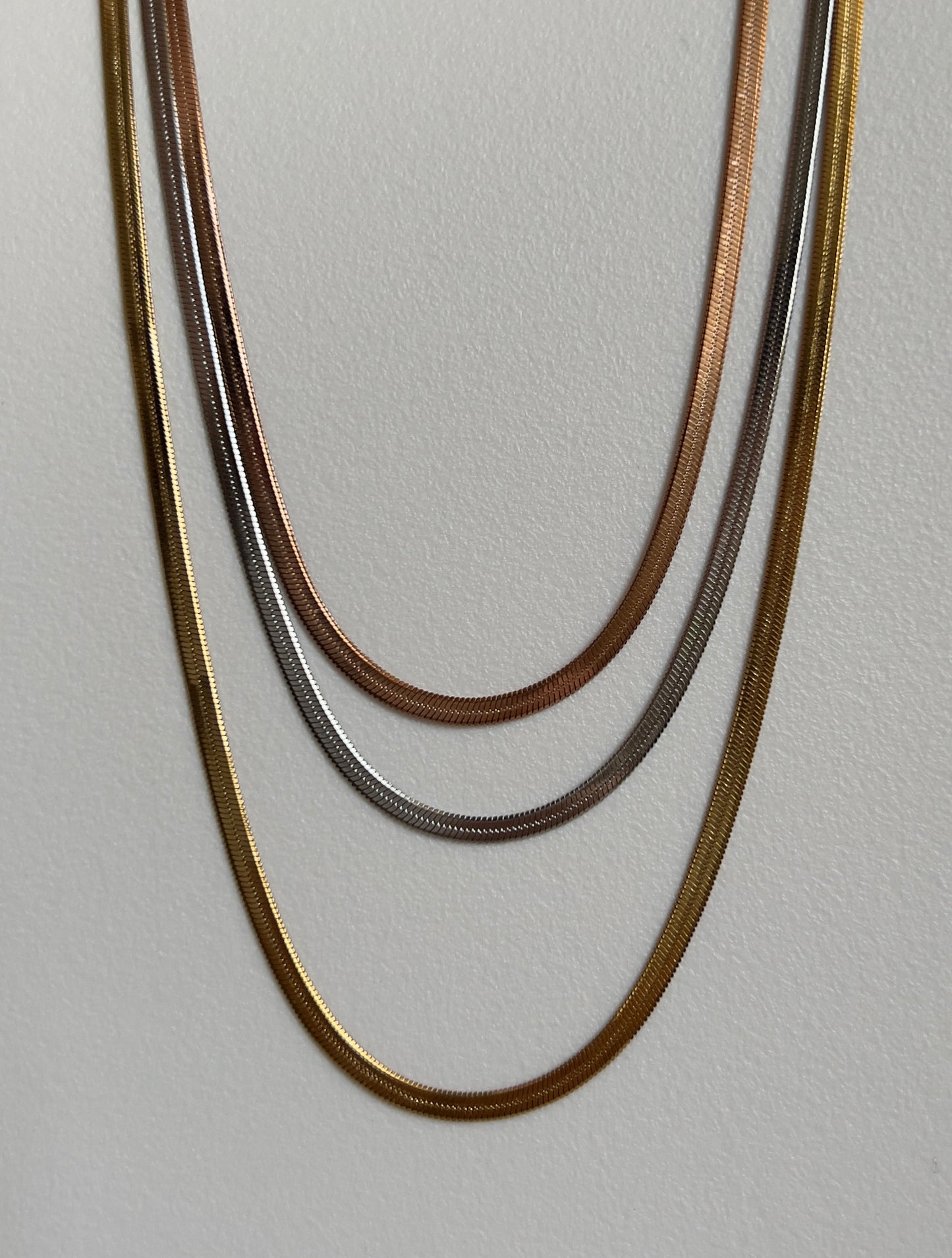 Triple snake necklace