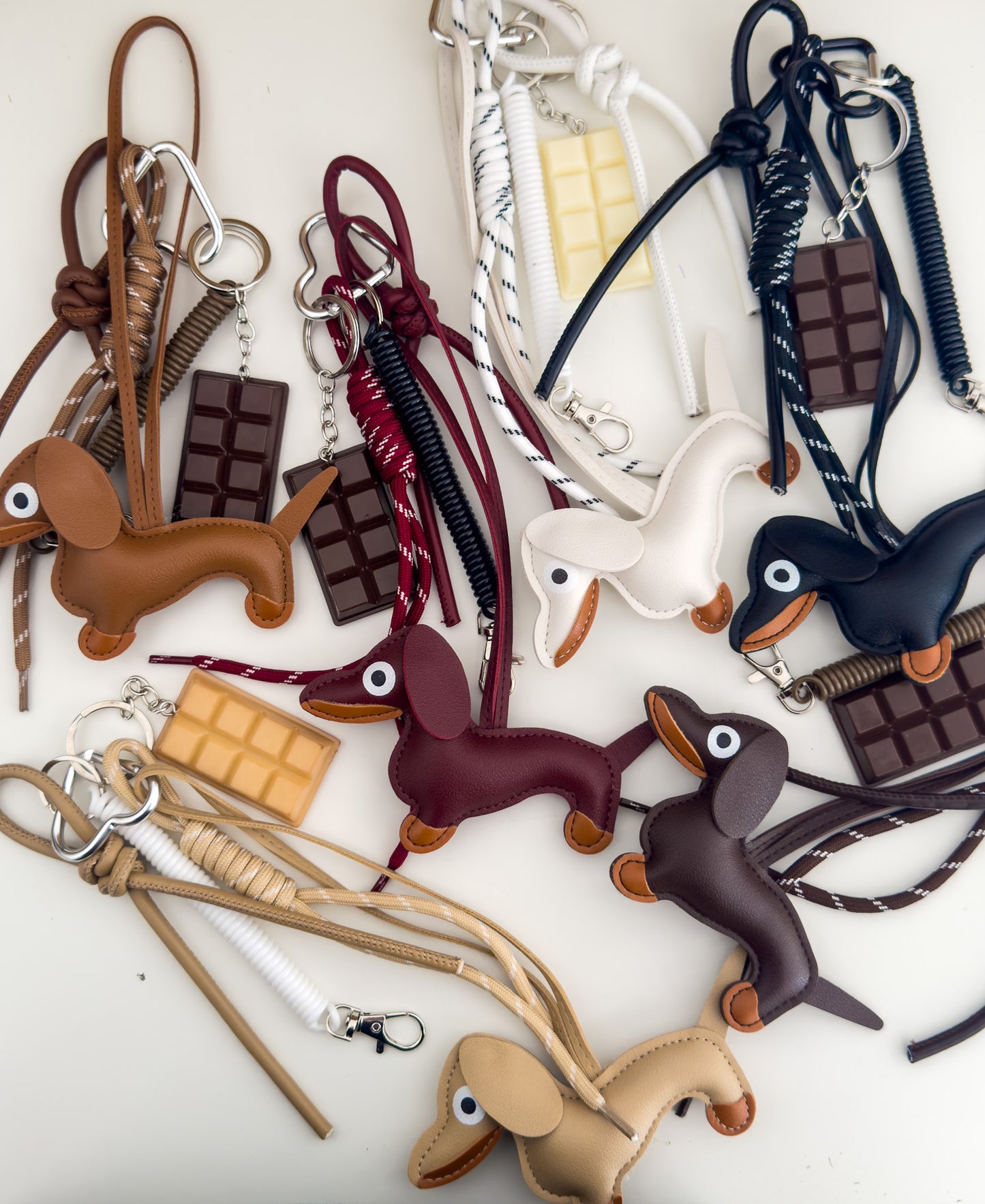 🐶 & 🍫 bag charms