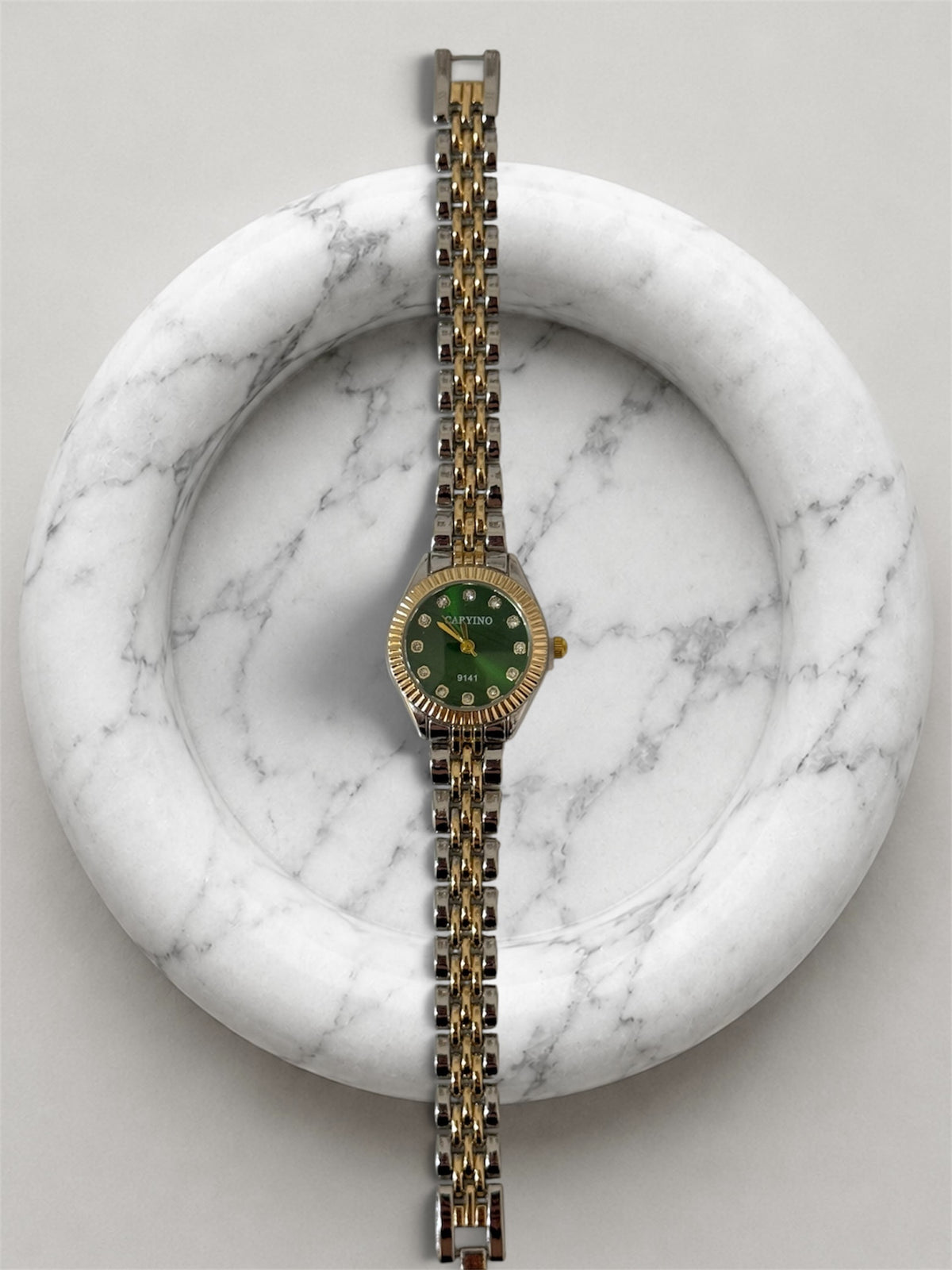 Mini love gold-emerald