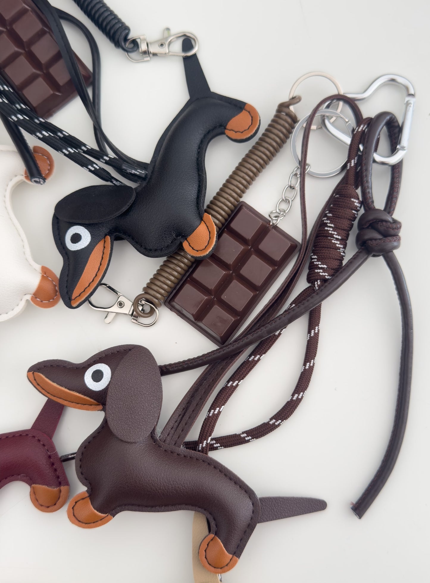🐶 & 🍫 bag charms