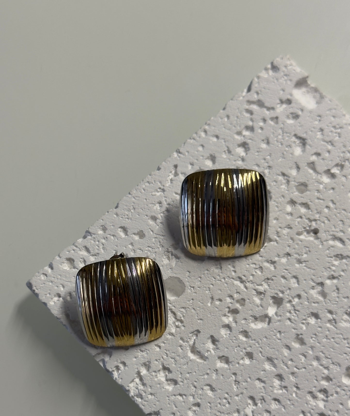 Bold square earrings