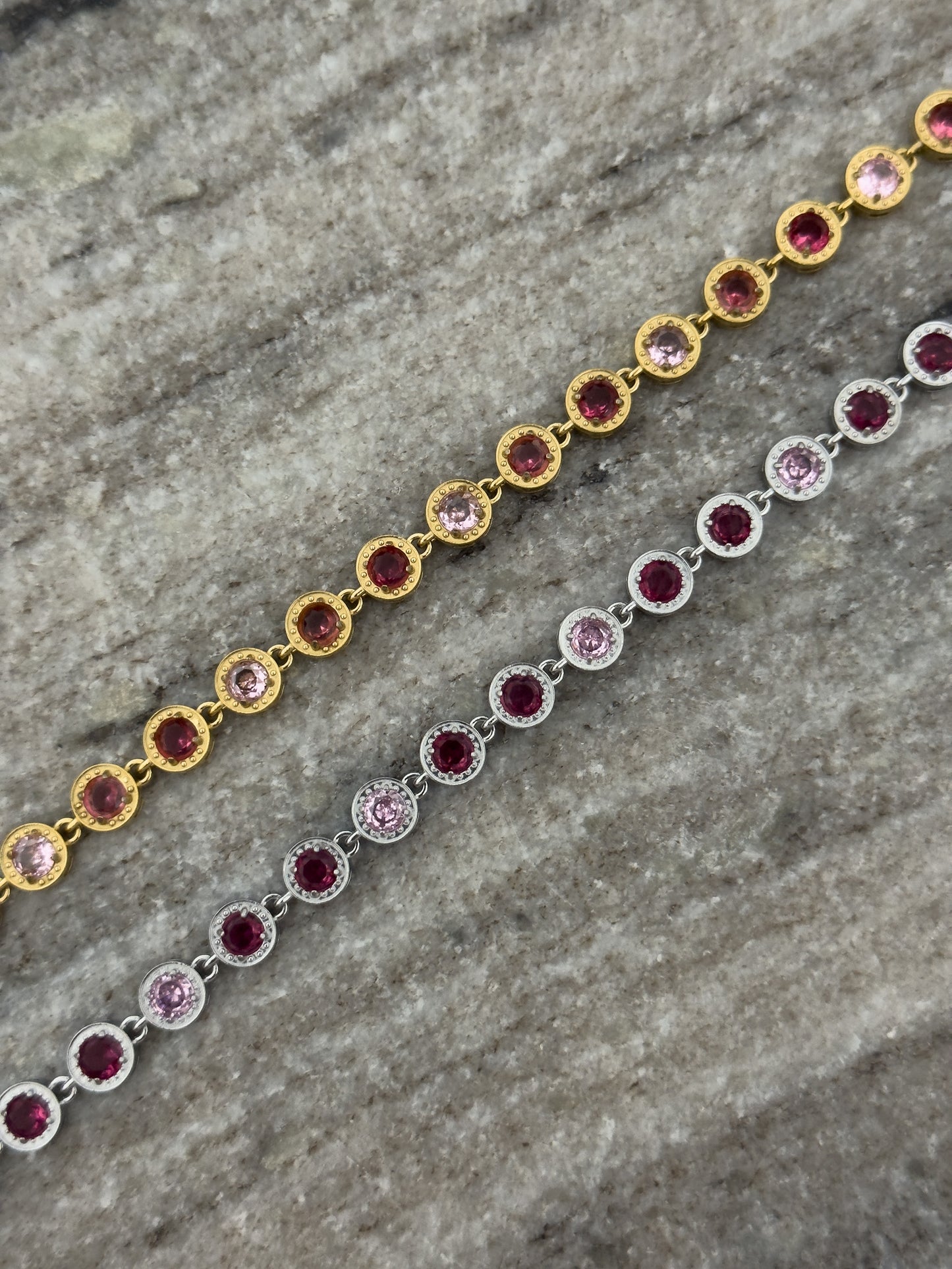 Pink diamond bracelet