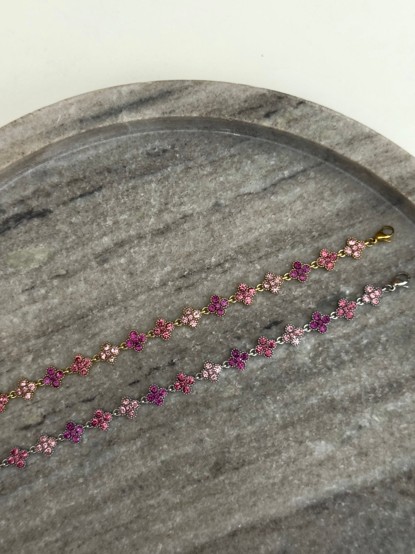 Pink glam necklace