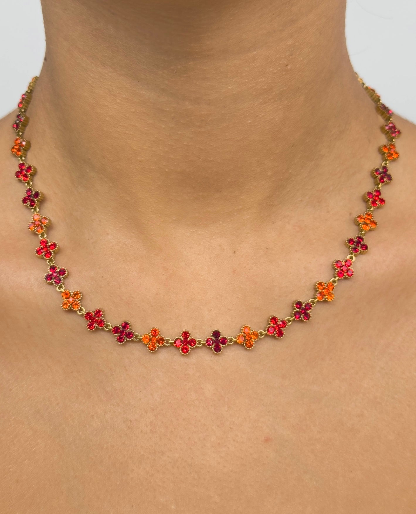 Red glam necklace