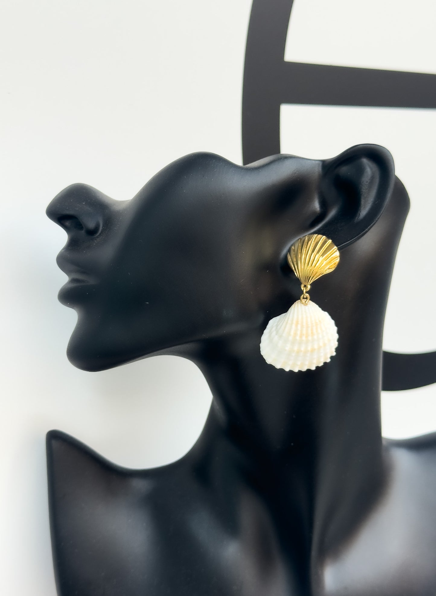 Natural shell earrings