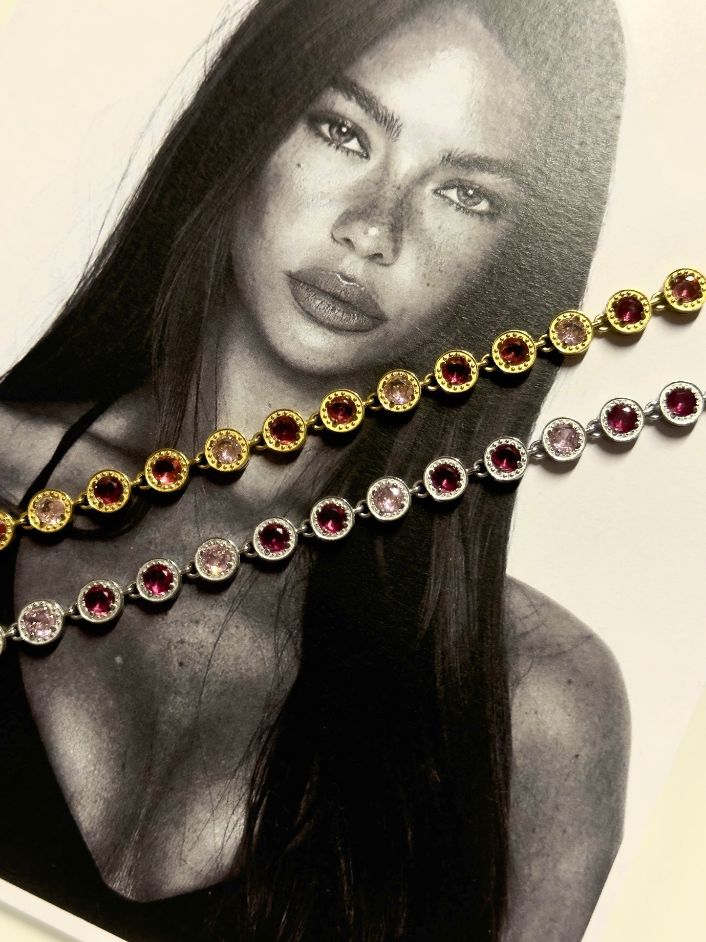 Pink diamond bracelet