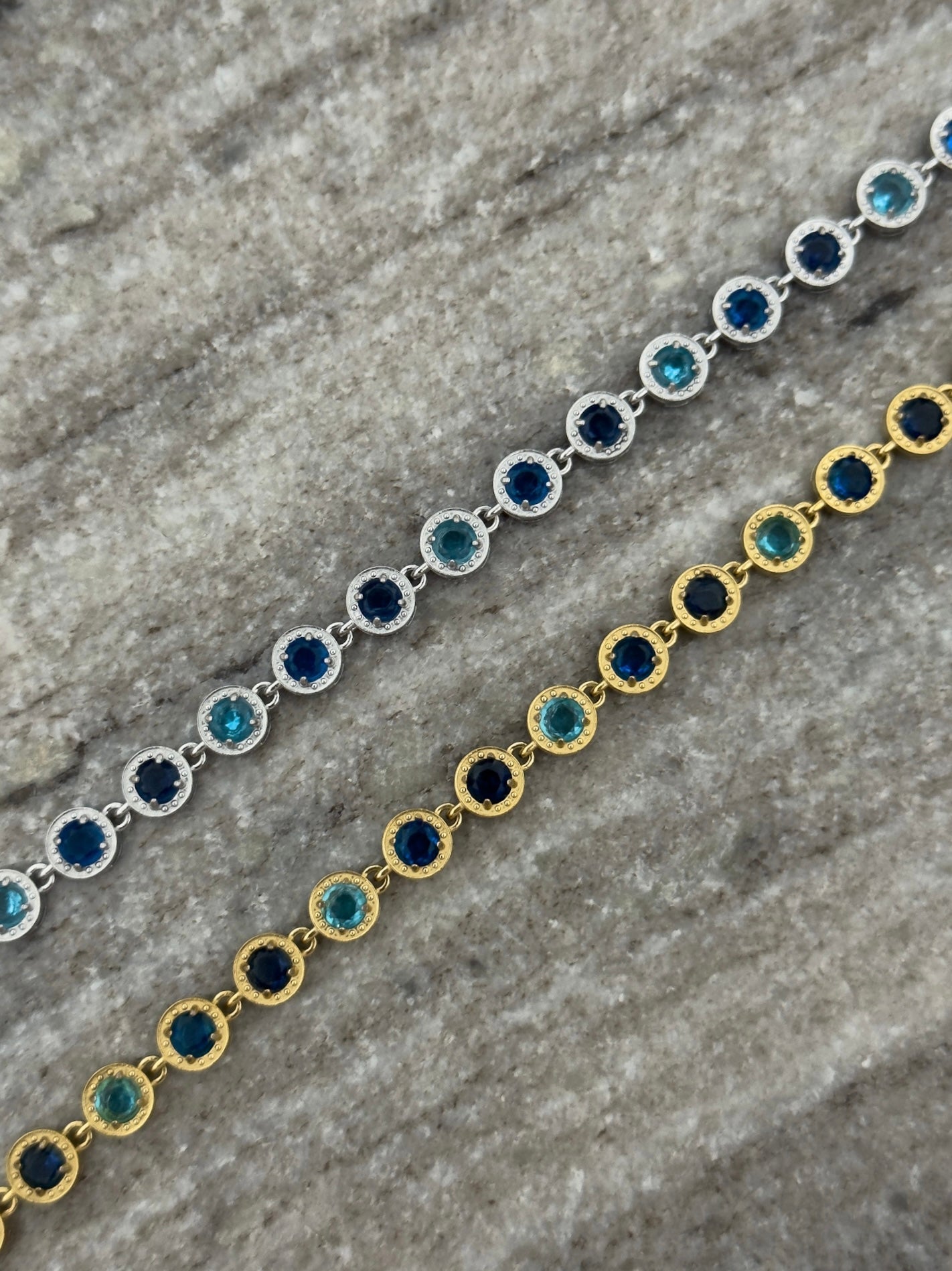 Blue diamond bracelet