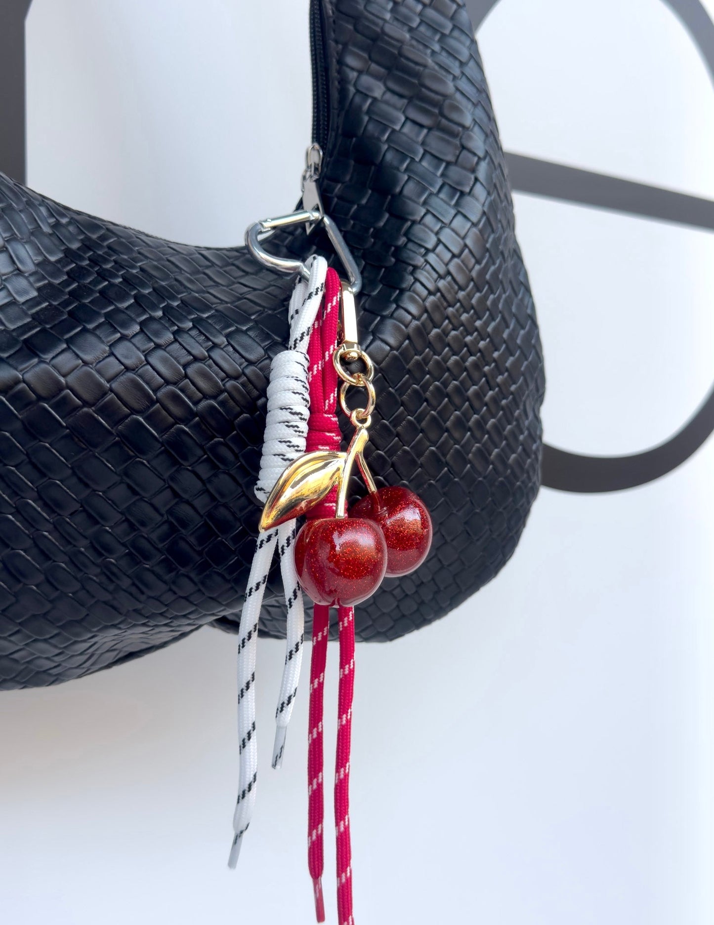 Glitter 🍒 bag charm