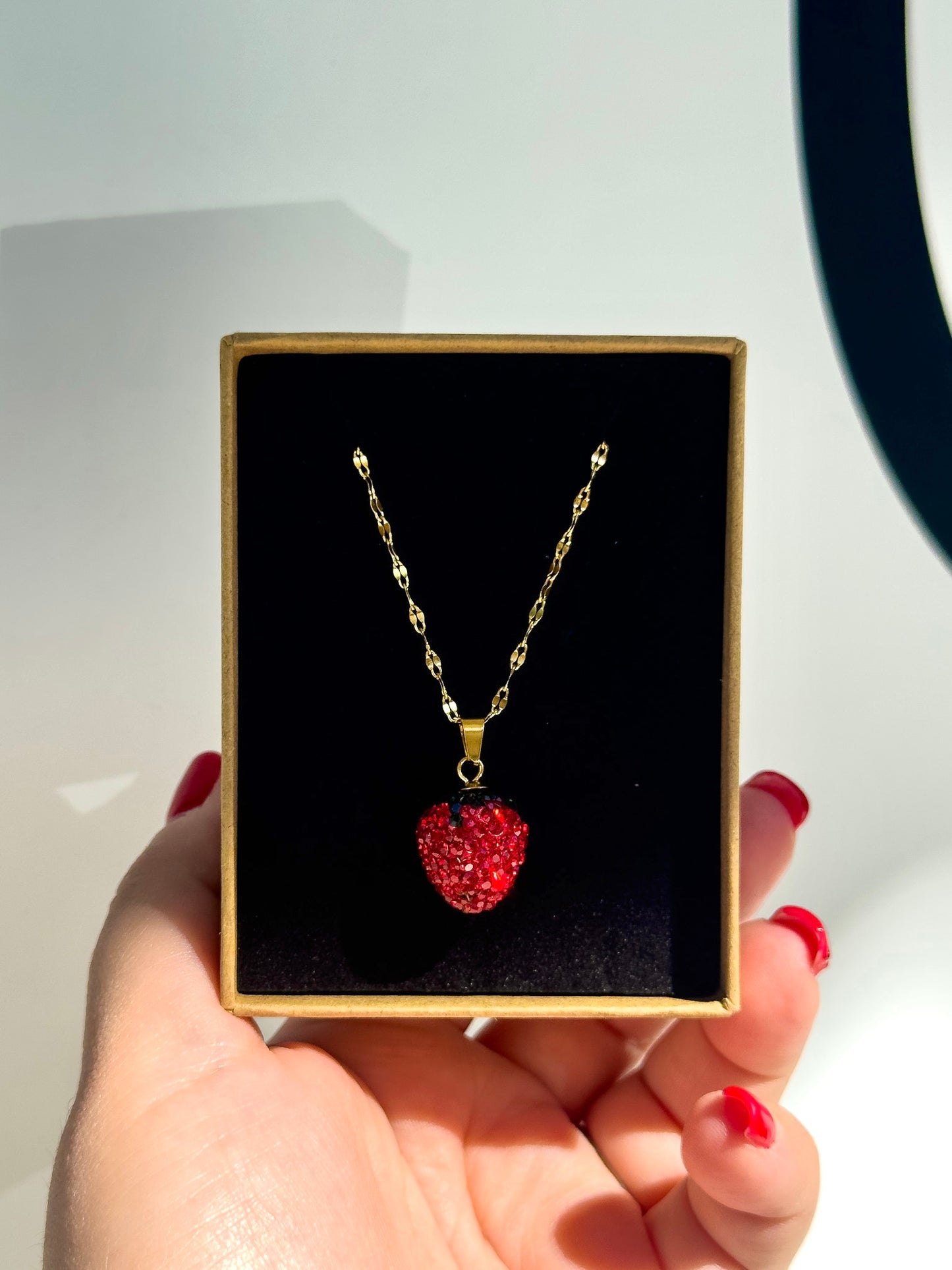 Glitter 🍓 necklace