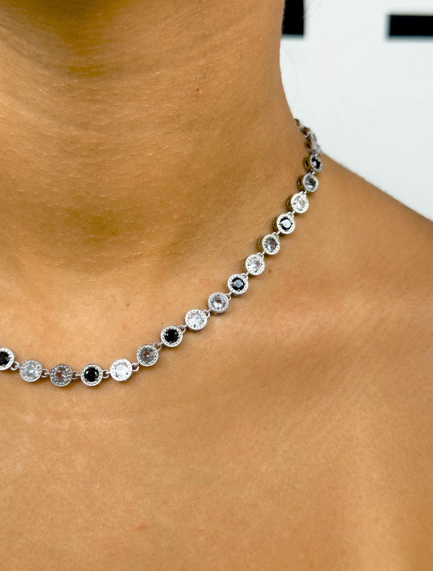 Black diamond necklace