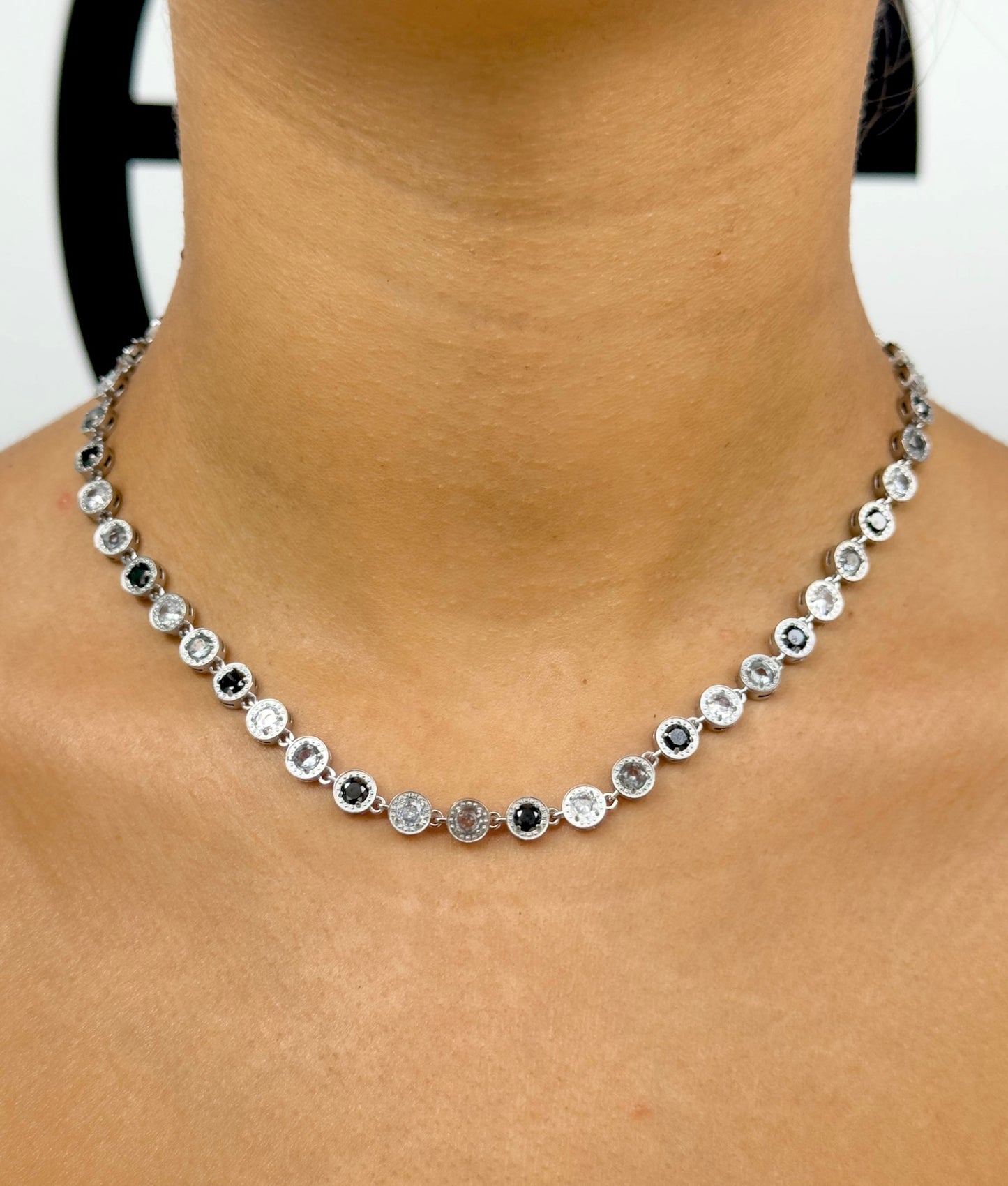Black diamond necklace