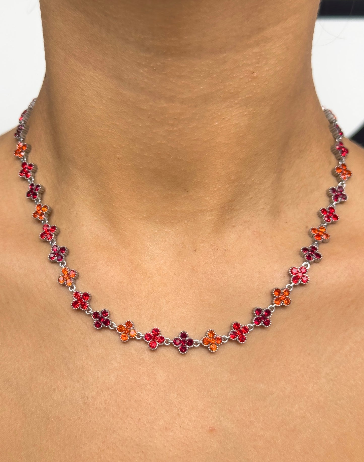 Red glam necklace