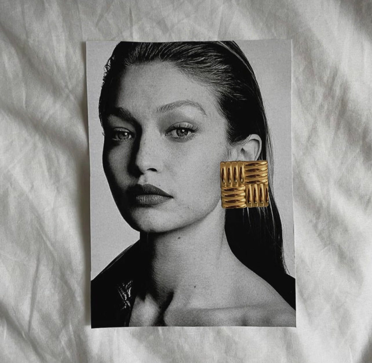 Vintage square earrings