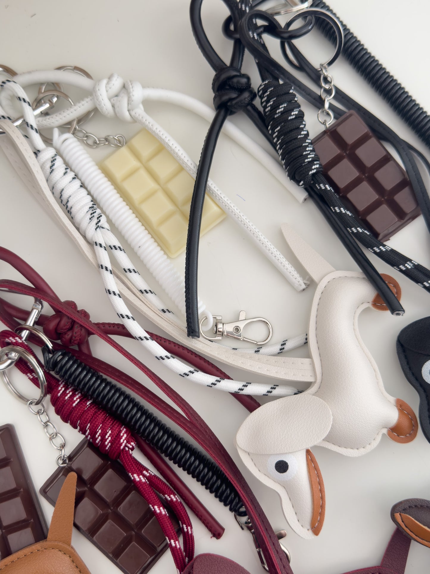 🐶 & 🍫 bag charms
