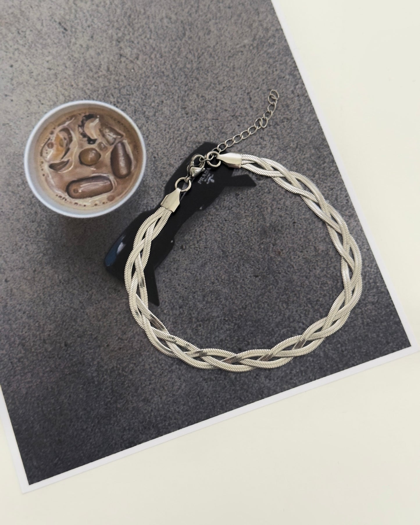 Twisted snake anklet