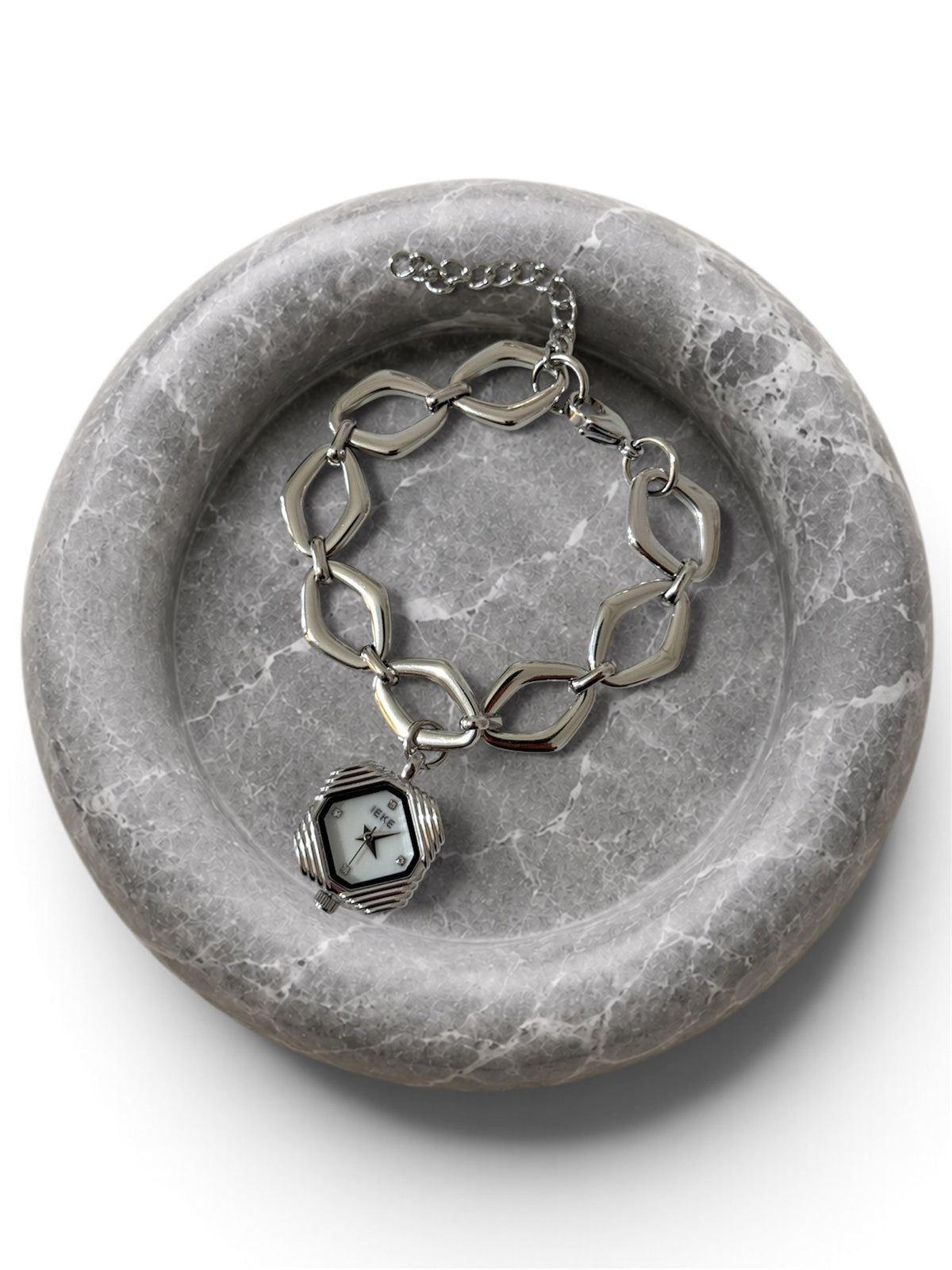 Azure silver premium watch