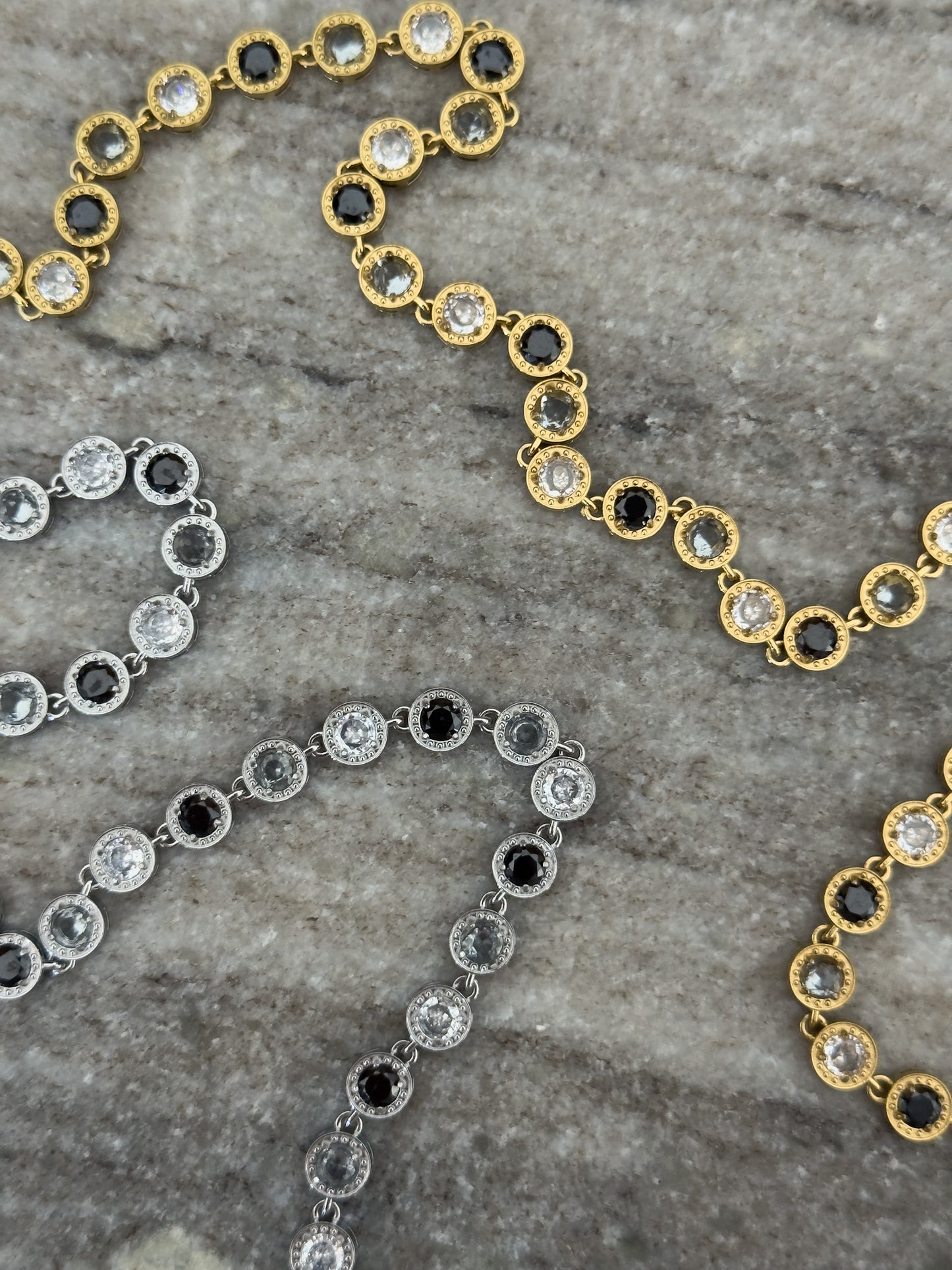 Black diamond necklace