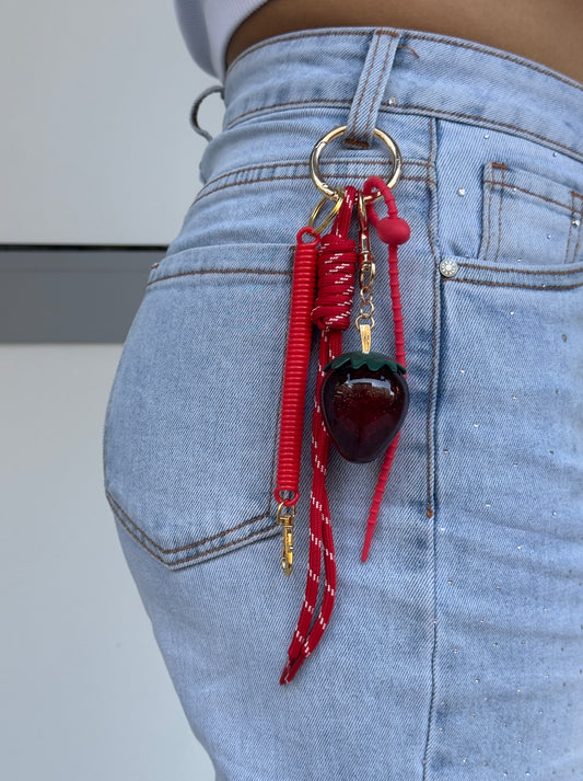 🍓 bag charm