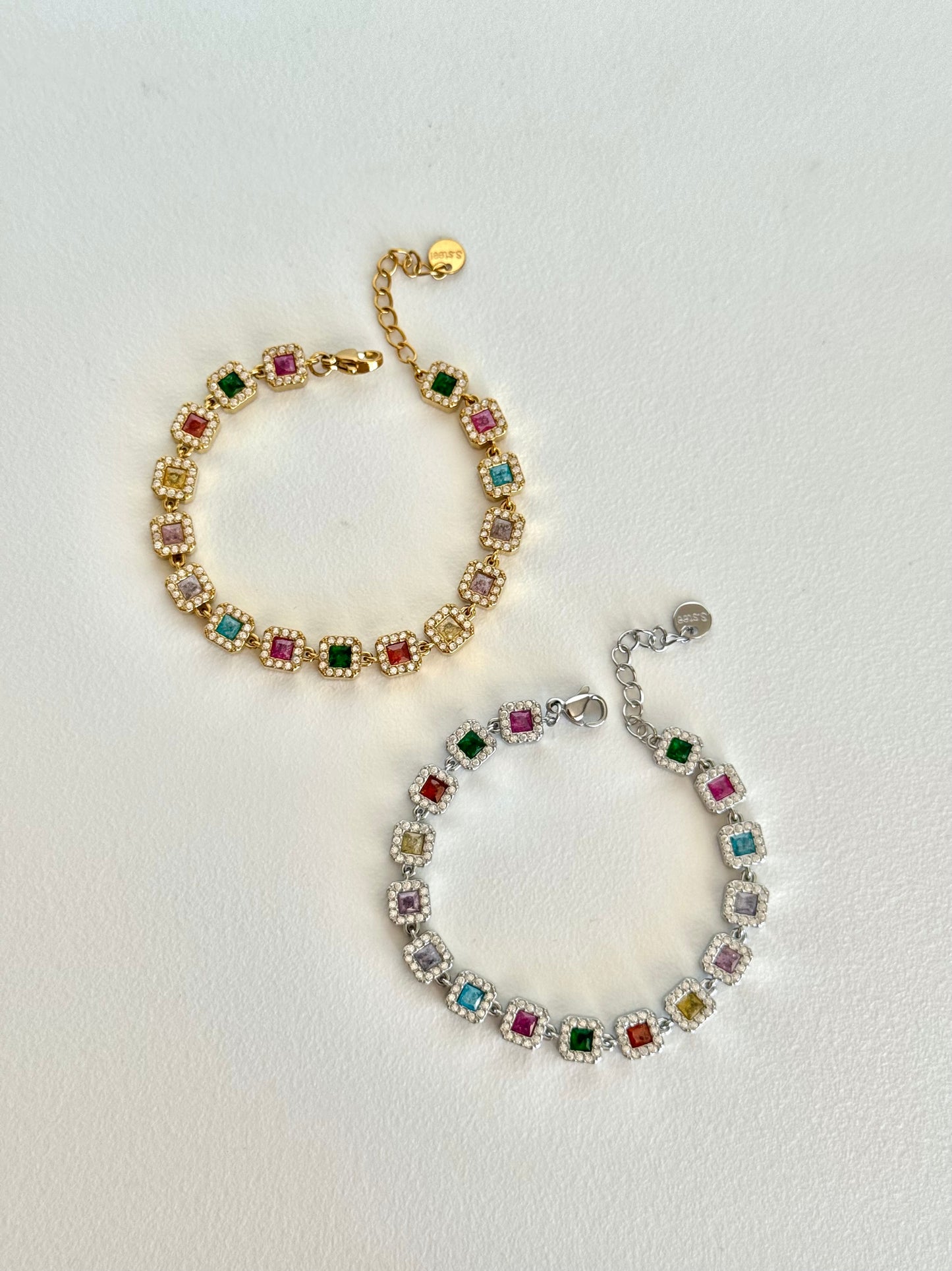 Colourful riviera bracelet
