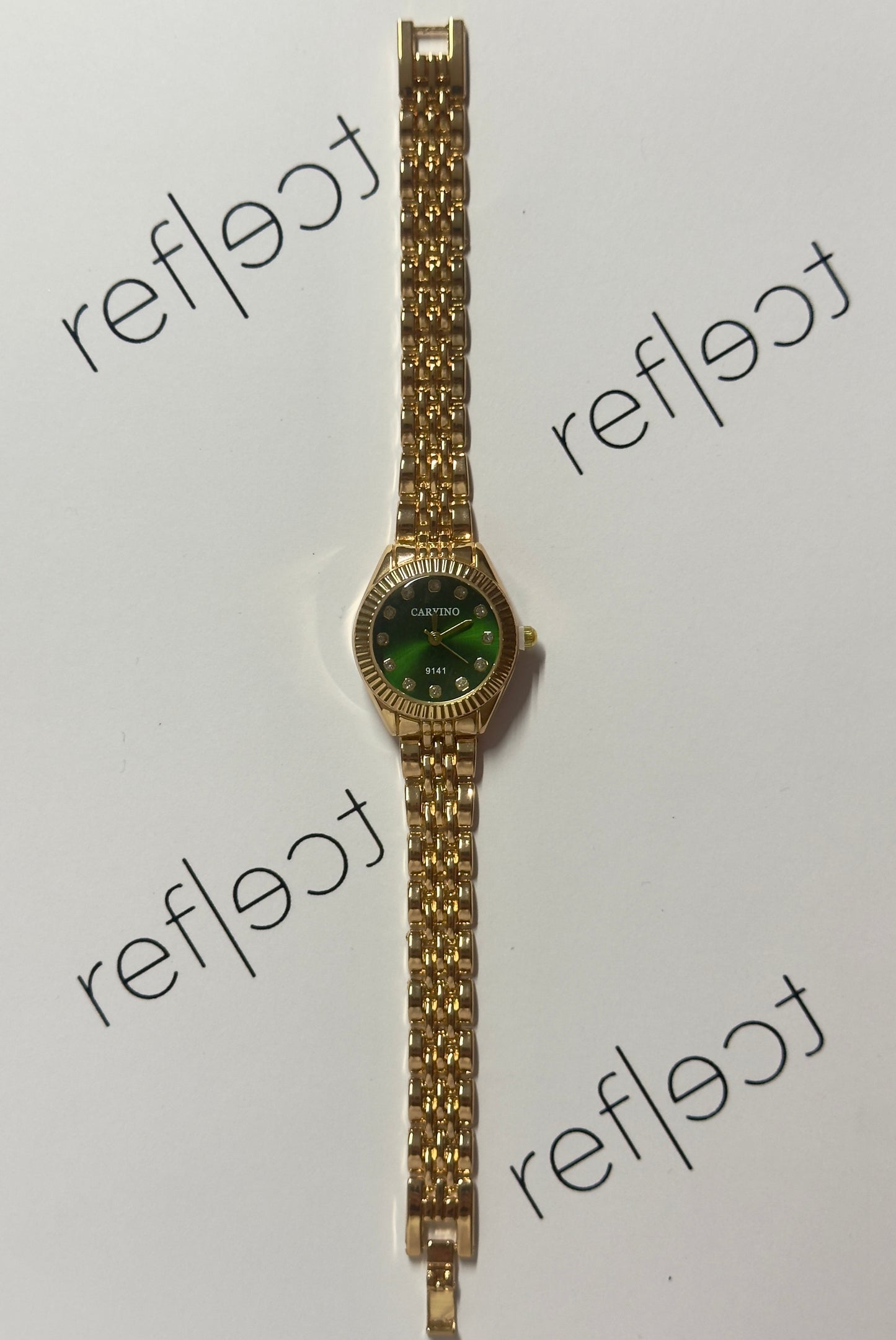 Mini love gold-emerald