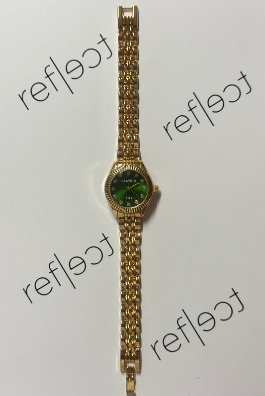 Mini love gold-emerald