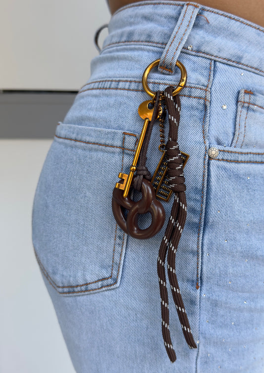 Brown 🥨 bag charm