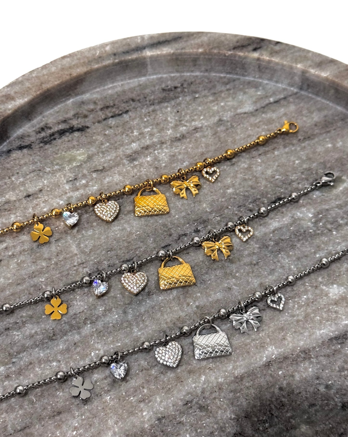 🎀 & 💼 charm bracelet
