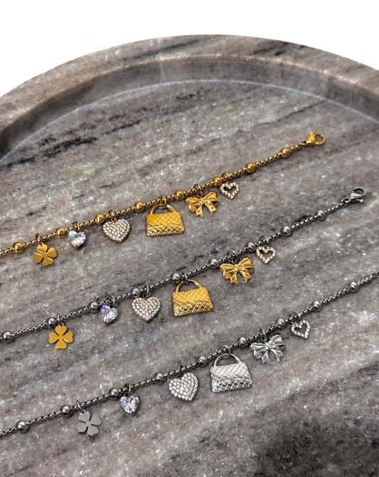 🎀 & 💼 charm bracelet