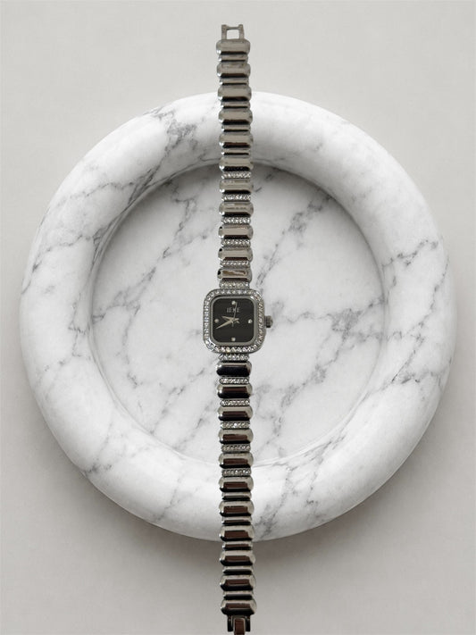 Stacy silver-black premium watch
