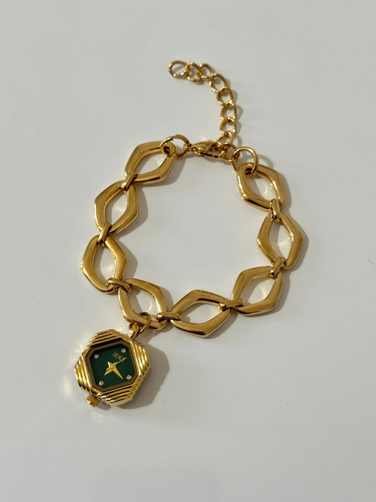 Azure emerald premium watch