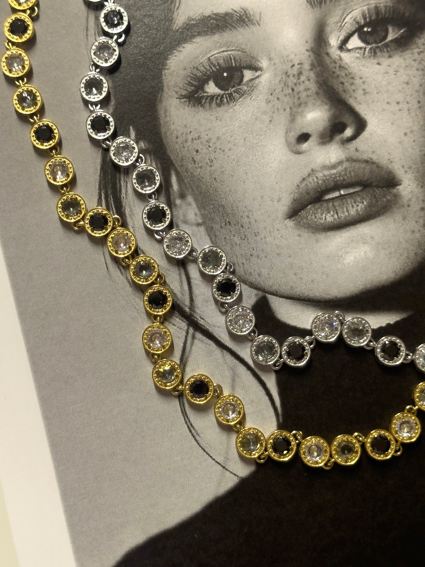 Black diamond necklace