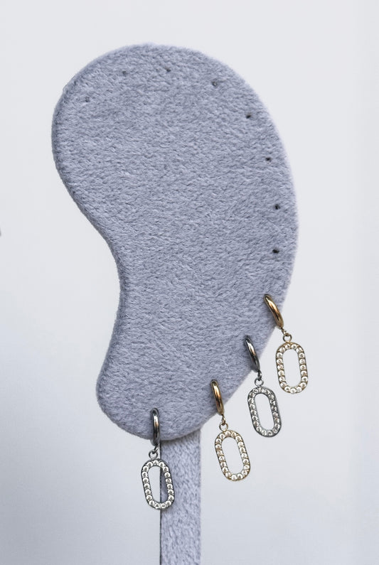Mini oval hoops