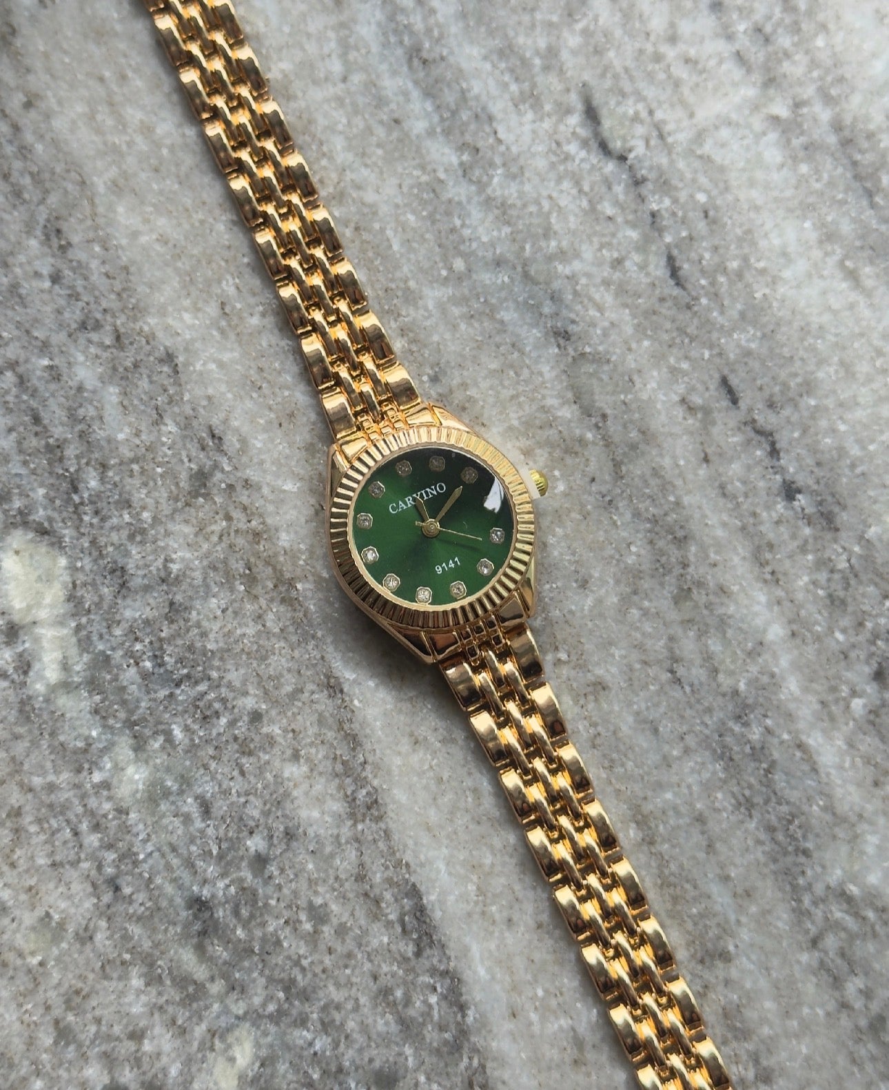 Mini love gold-emerald