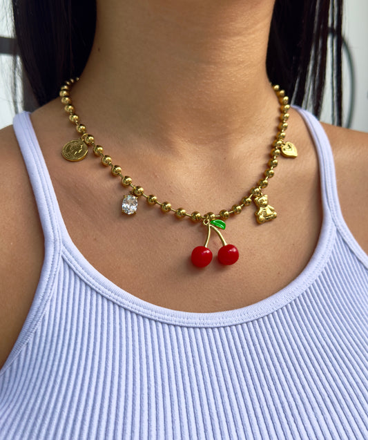 🍒 charm necklace 🍒