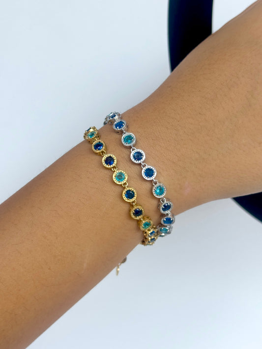Blue diamond bracelet
