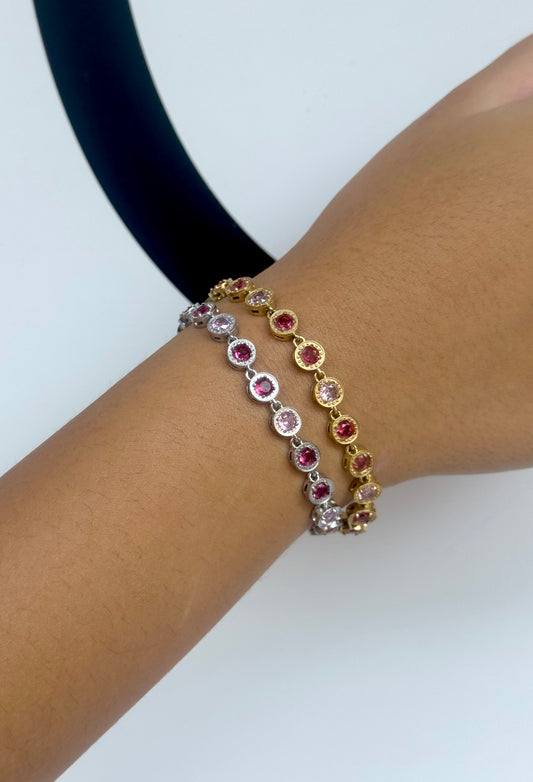 Pink diamond bracelet