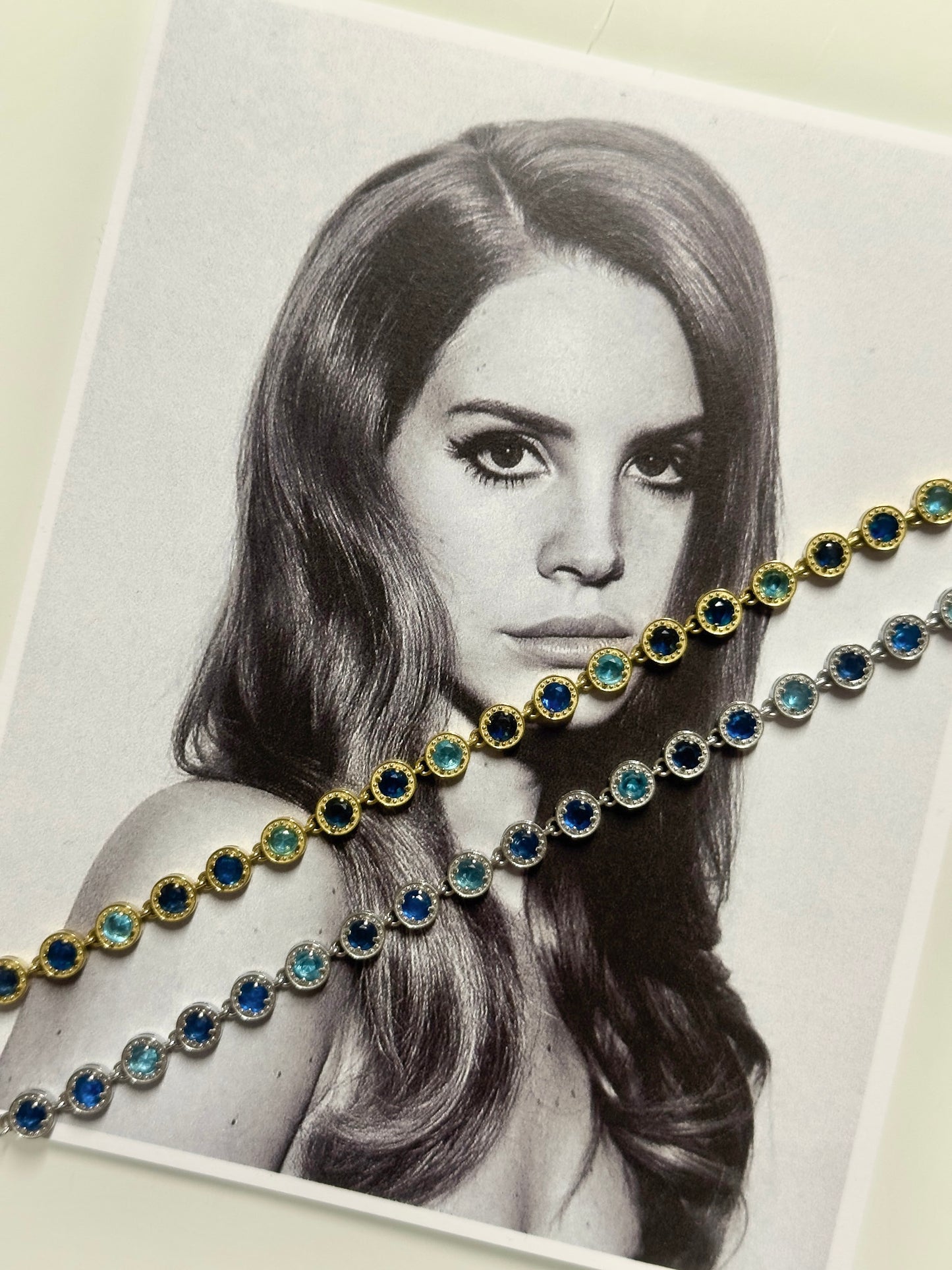 Blue diamond bracelet
