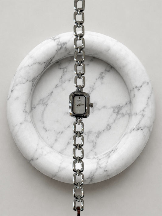 Siena silver premium watch