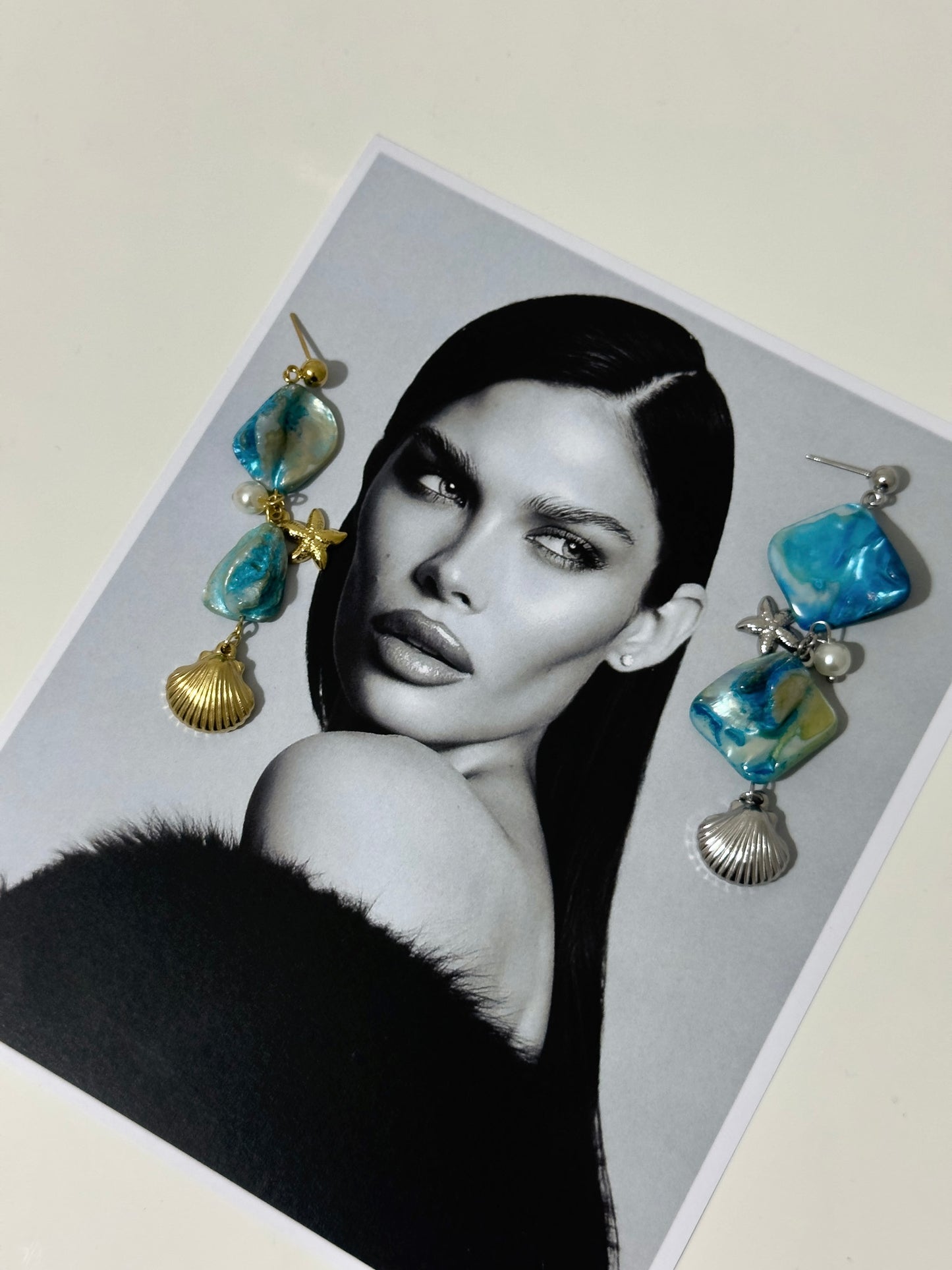 Blue lagoon earrings