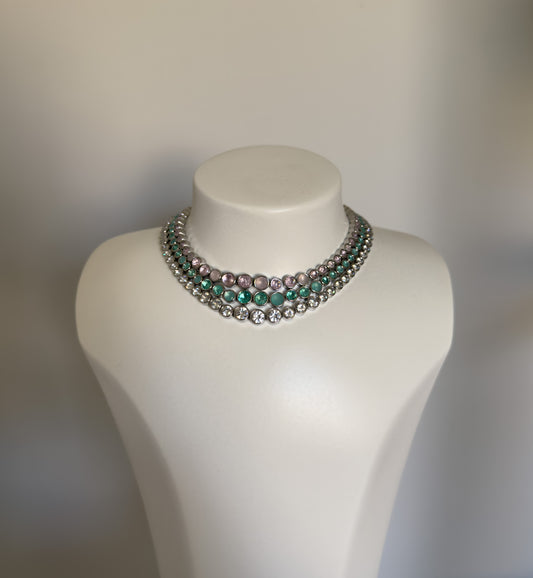 Crystal choker •SILVER EDITION•