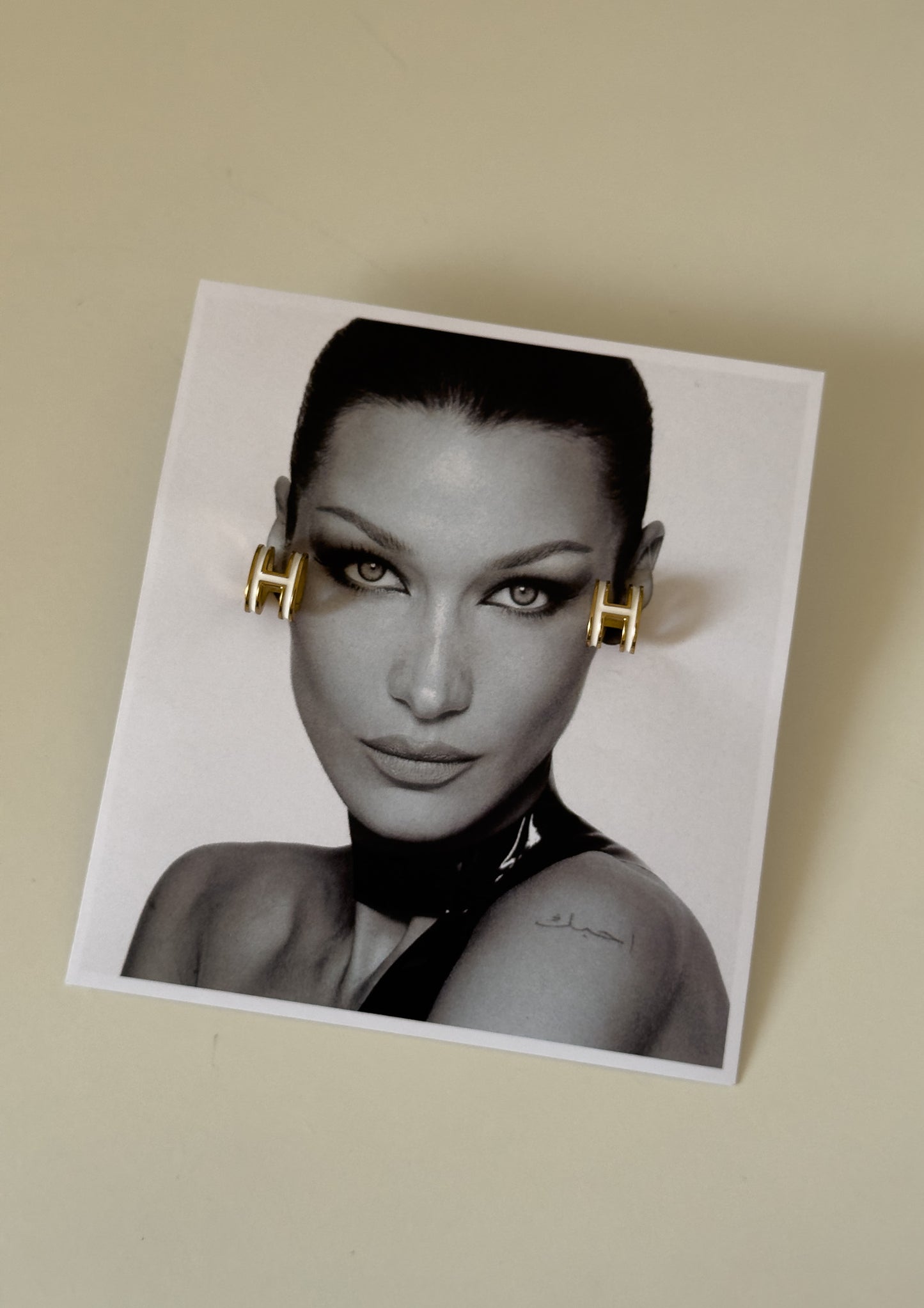 H earrings