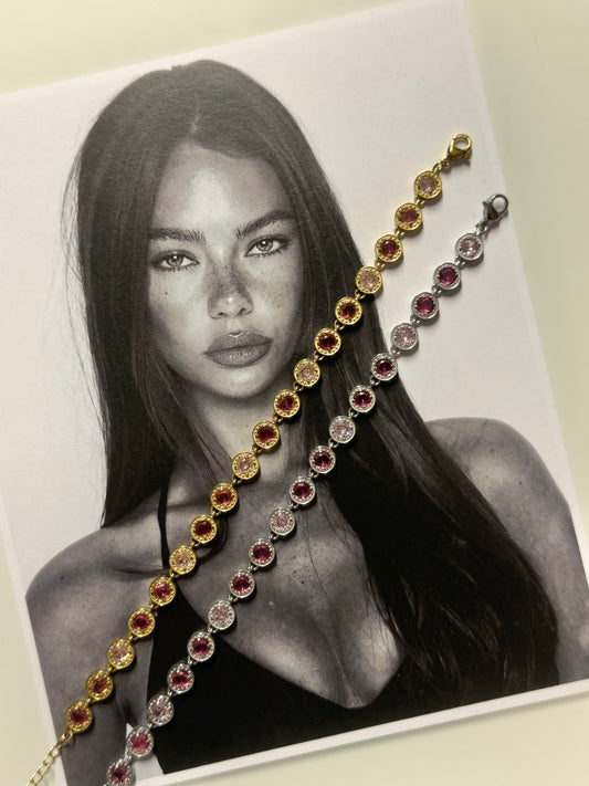 Pink diamond bracelet