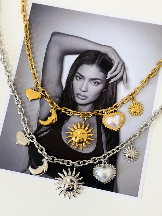 🌞&🌛charm necklace