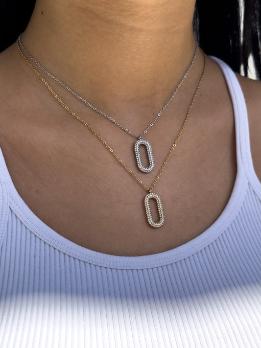 Big oval necklace