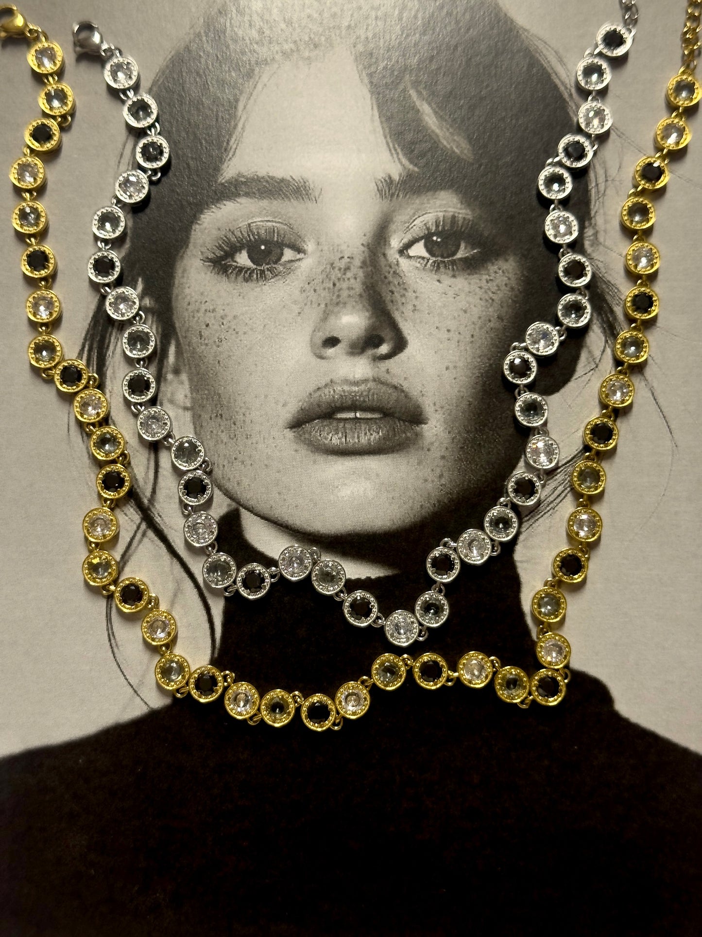 Black diamond necklace
