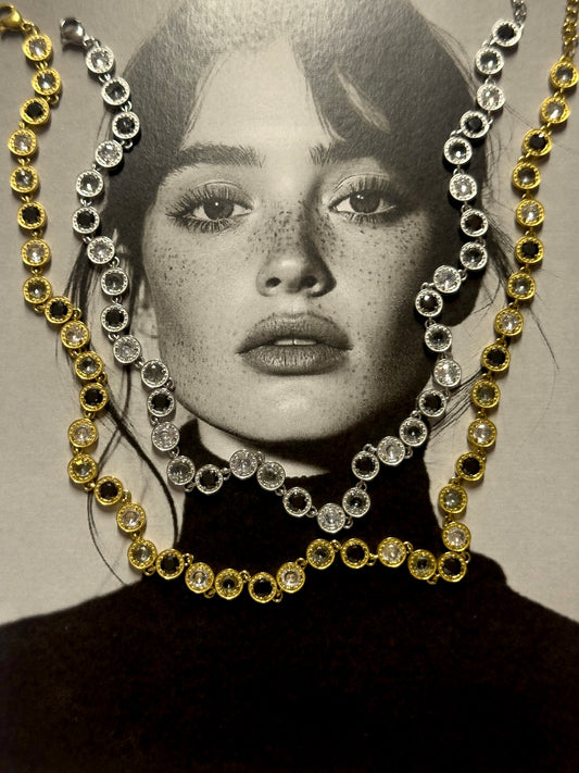 Black diamond necklace