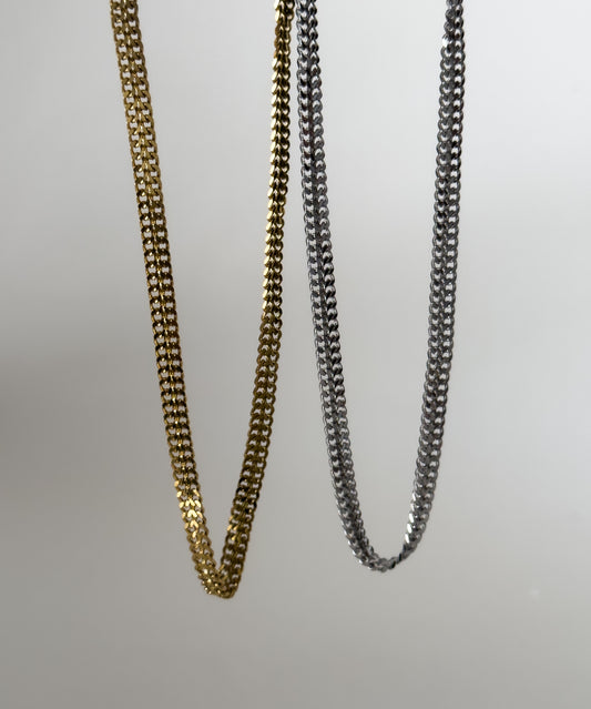 Flat chain necklace