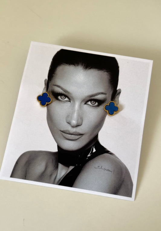 Vc blue earrings