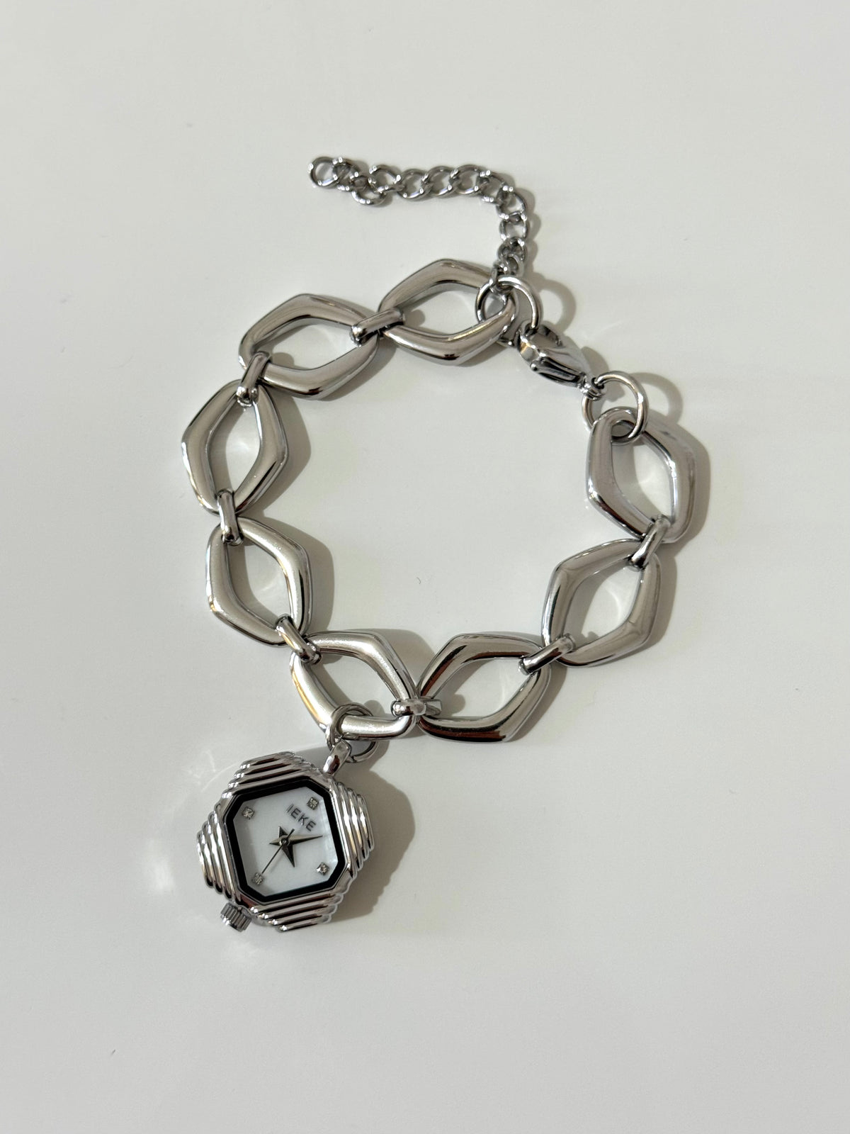 Azure silver premium watch